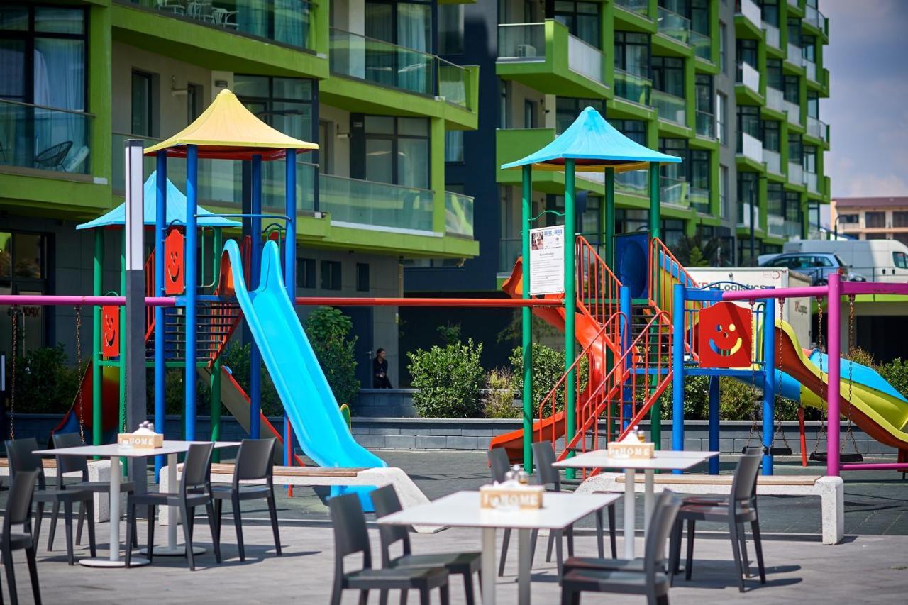 Rainbow Sea View Apartment Spa N Pool Resort - Parking Mamaia Extérieur photo